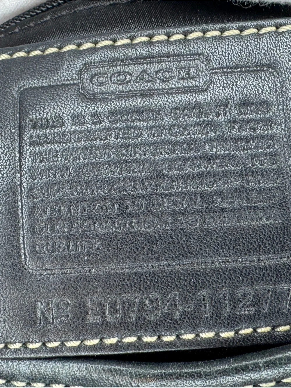 AUTHENTIC 2007 Y2K Coach Ergo Signature Belted Flap Shoulder Bag 11277 - Picture 14 of 16